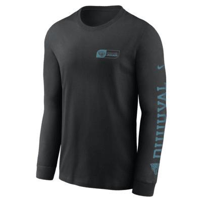 Jacksonville Jaguars Sideline Team Issue Men's Nike Dri-FIT NFL Long-Sleeve T-Shirt Product Image