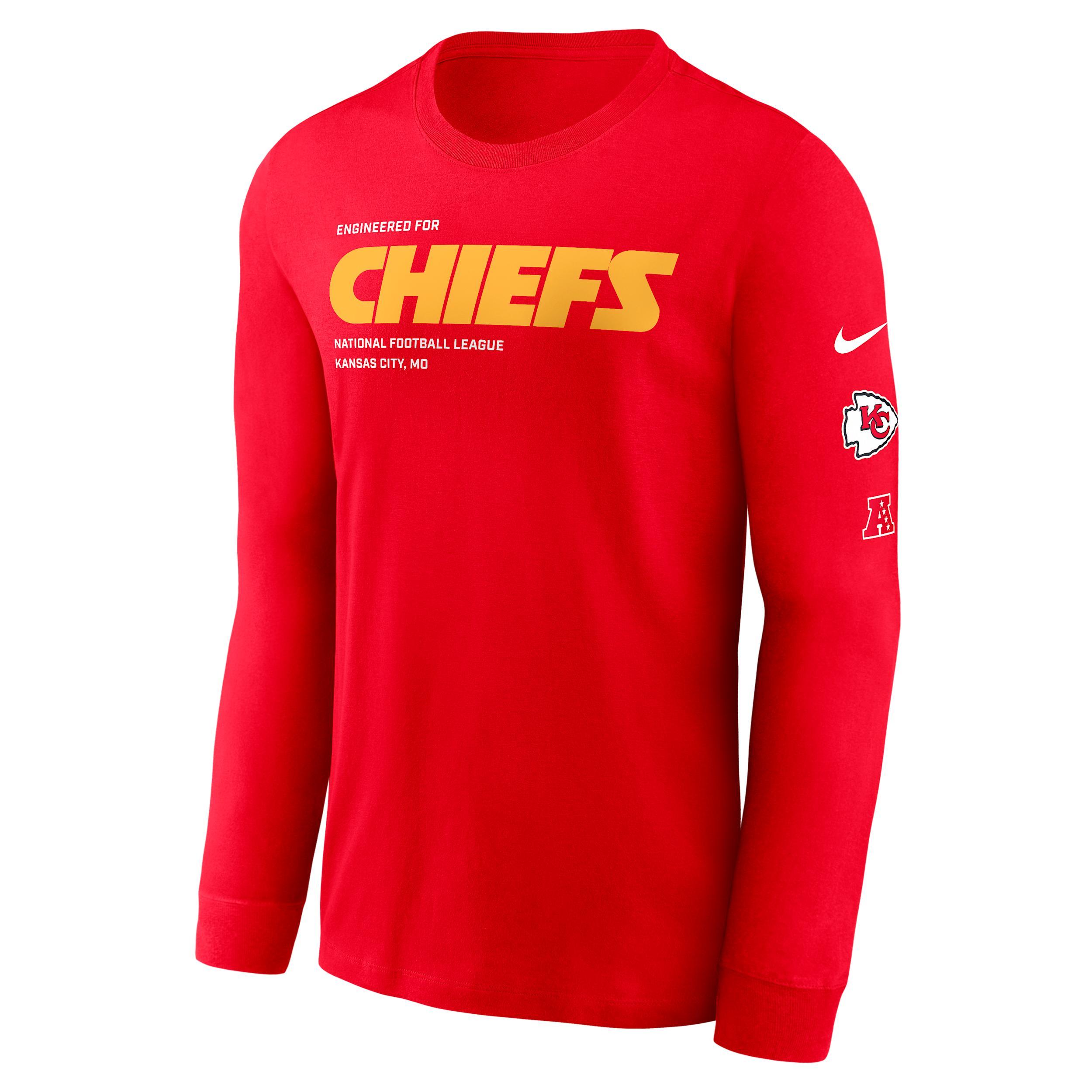 Kansas City Chiefs Play To Win Essential Nike Men's NFL Long-Sleeve T-Shirt Product Image