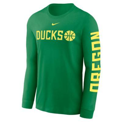 Mens Nike Apple Oregon Ducks Basketball Icon Two-Hit Long Sleeve T-Shirt Product Image