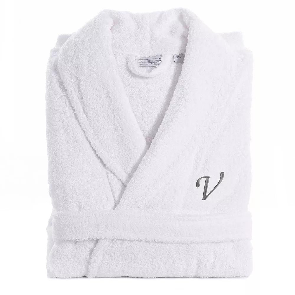 Linum Home Textiles Unisex Turkish Cotton Personalized Terry Bathrobe, Women's, Size: Small/Medium, V Product Image