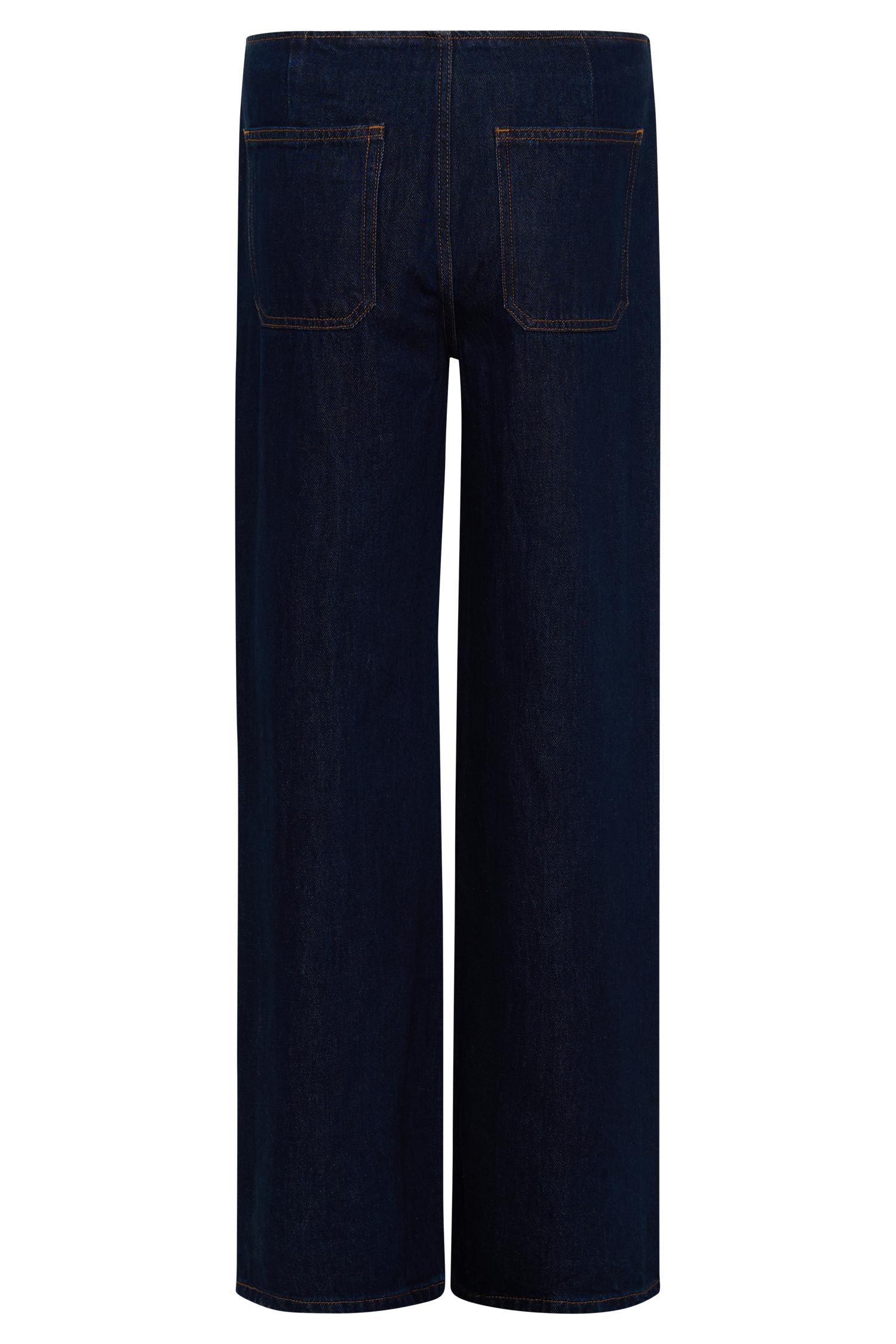 Caitlin Mid Rise Denim Jeans - Indigo Blue Product Image