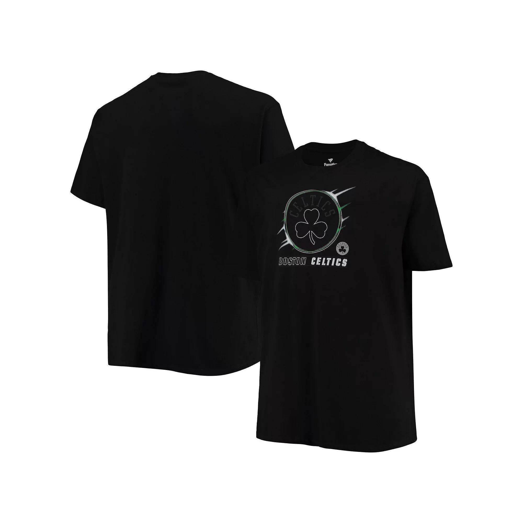Men's Black Boston Celtics Big & Tall Heart & Soul T-Shirt, Size: 3XB Product Image