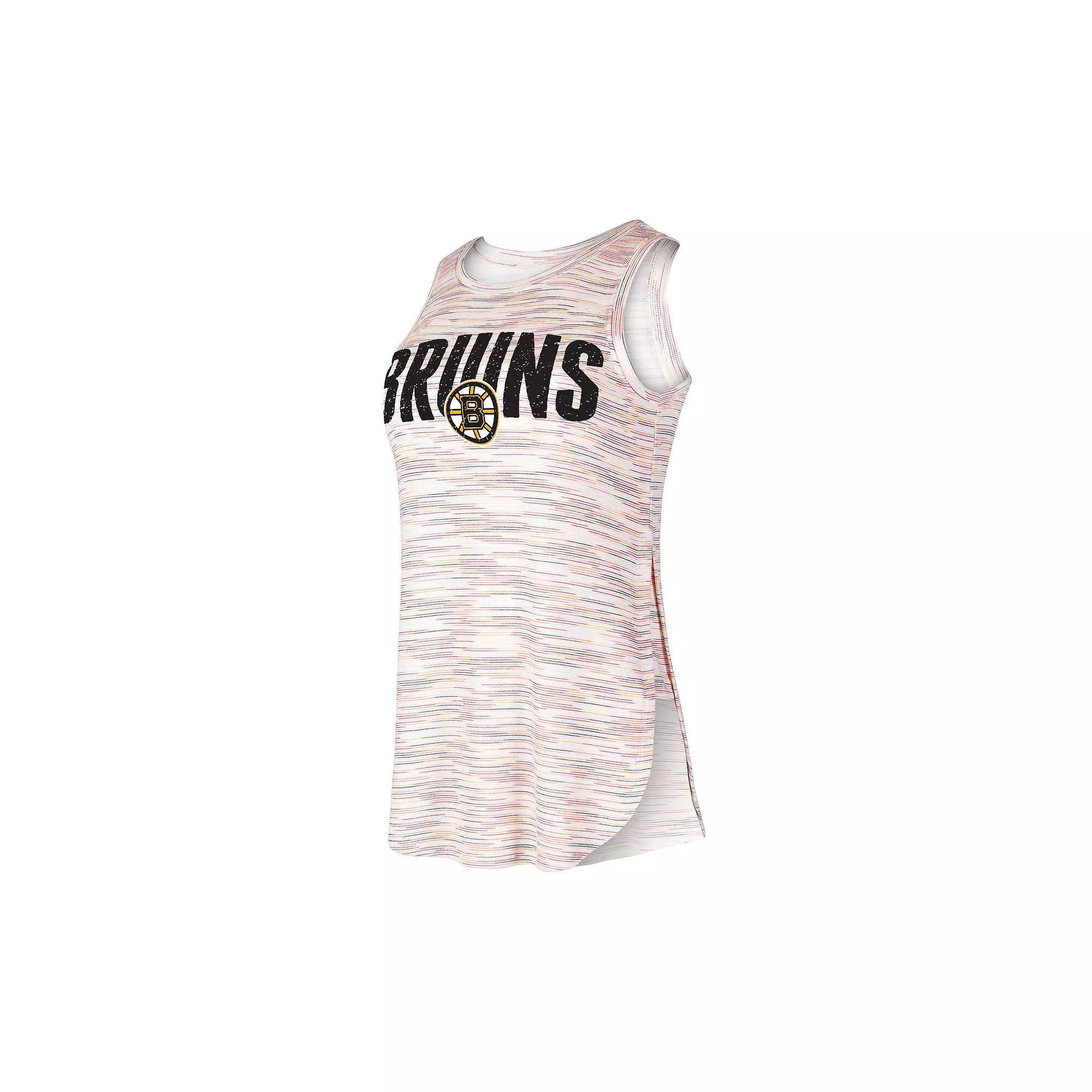 Women's Concepts Sport Boston Bruins Sunray Multicolor Tri-Blend Tank Top, Size: Large, Team Product Image