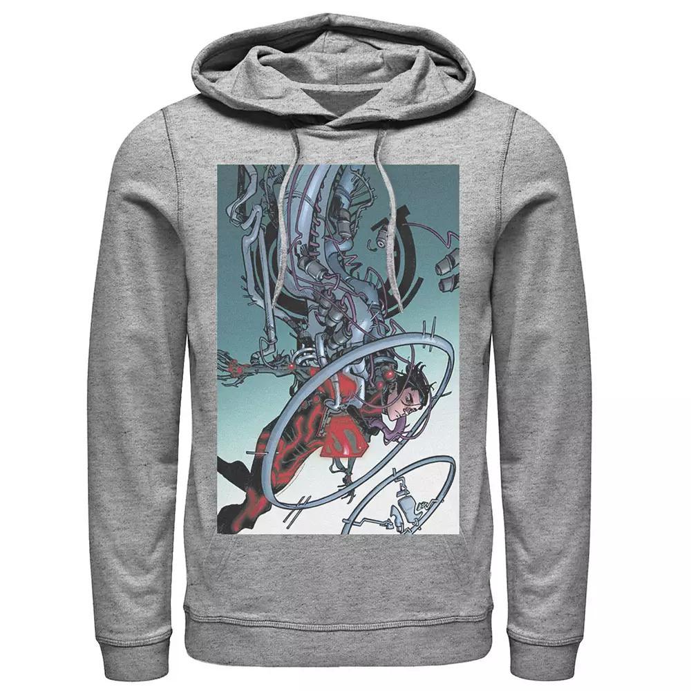 Men's DC Comics Superman Mechanics Comic Poster Hoodie, Size: Small, Black Product Image