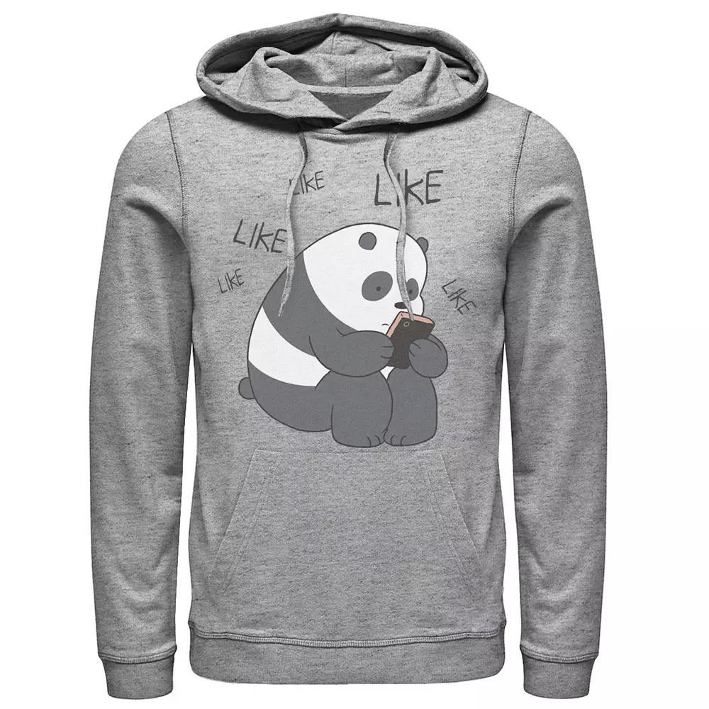 Men's Cartoon Network We Bare Bears Like Like Like Hoodie, Size: Medium, Athletic Grey Product Image