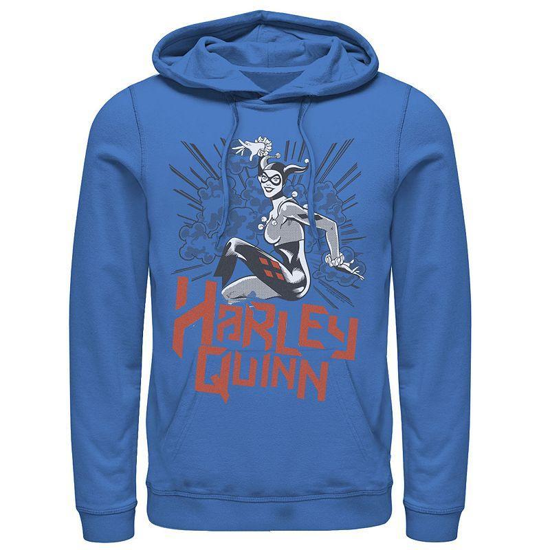 Men's DC Comics Harley Quinn Action Pose Hoodie, Size: Small, Royal Product Image
