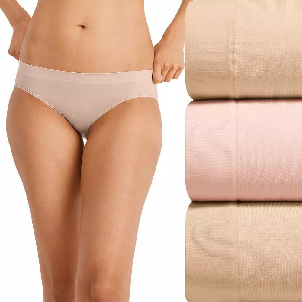 Women's Jockey® Seamfree® 3-pk. Bikini Panty Set 4390, Size: Medium, Light Light Pink Product Image