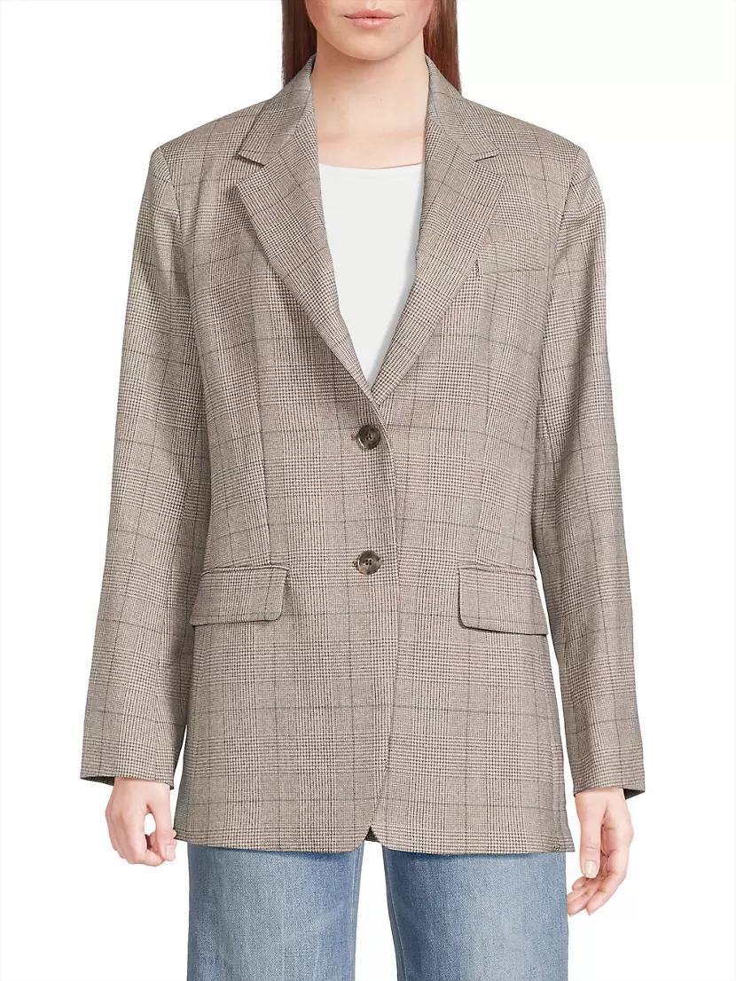 Burgos Plaid Tailored Jacket Product Image