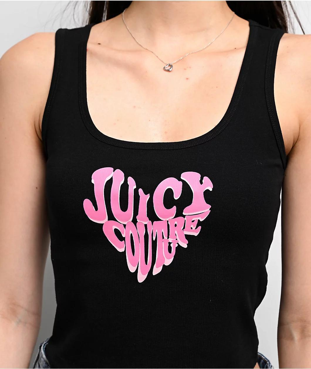 Juicy Couture Heart Licorice Crop Tank Top Product Image