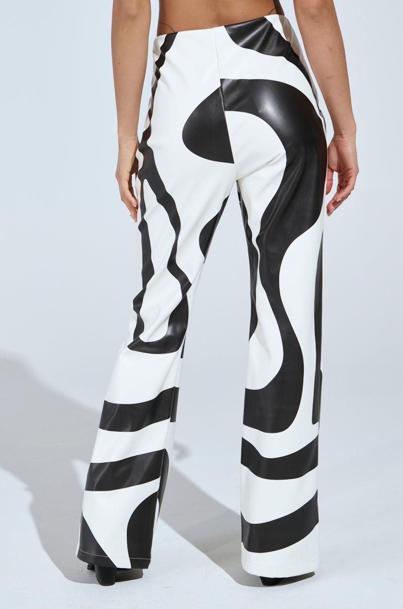 GROOVE ON FAUX LEATHER FLARE TROUSER Girls Product Image