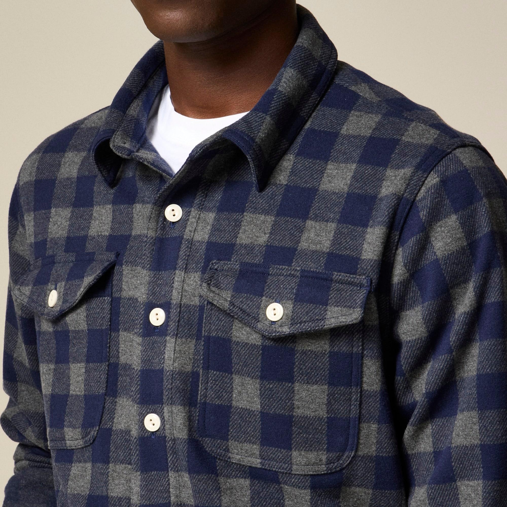 Seaboard soft-knit shirt in plaid Product Image