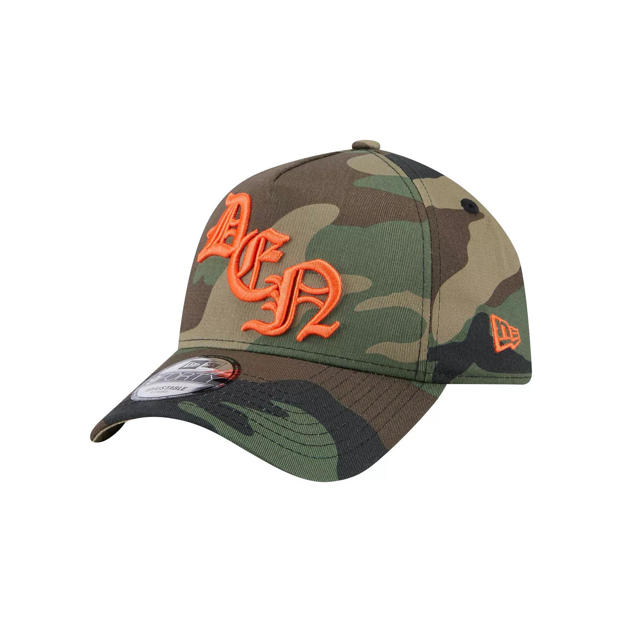 Mens New Era Camo Denver Broncos Mystic Camo A-Frame 9FORTY Adjustable Hat Product Image