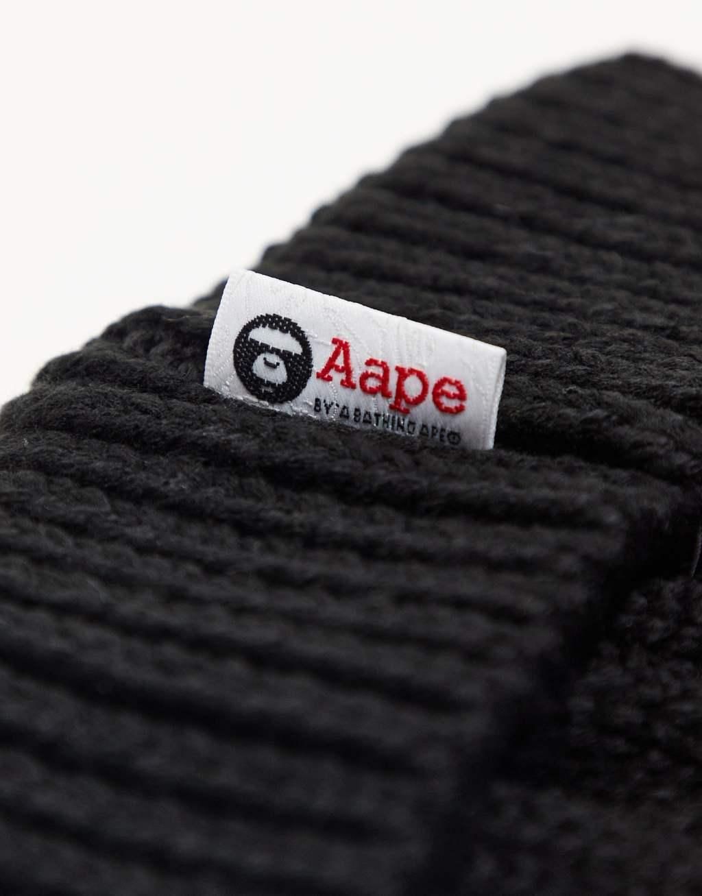 Aape by A Bathing Ape beanie in black Product Image