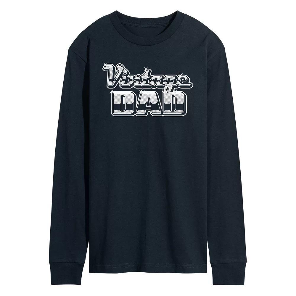 Mens Vintage Dad Chrome Graphic Tee Product Image