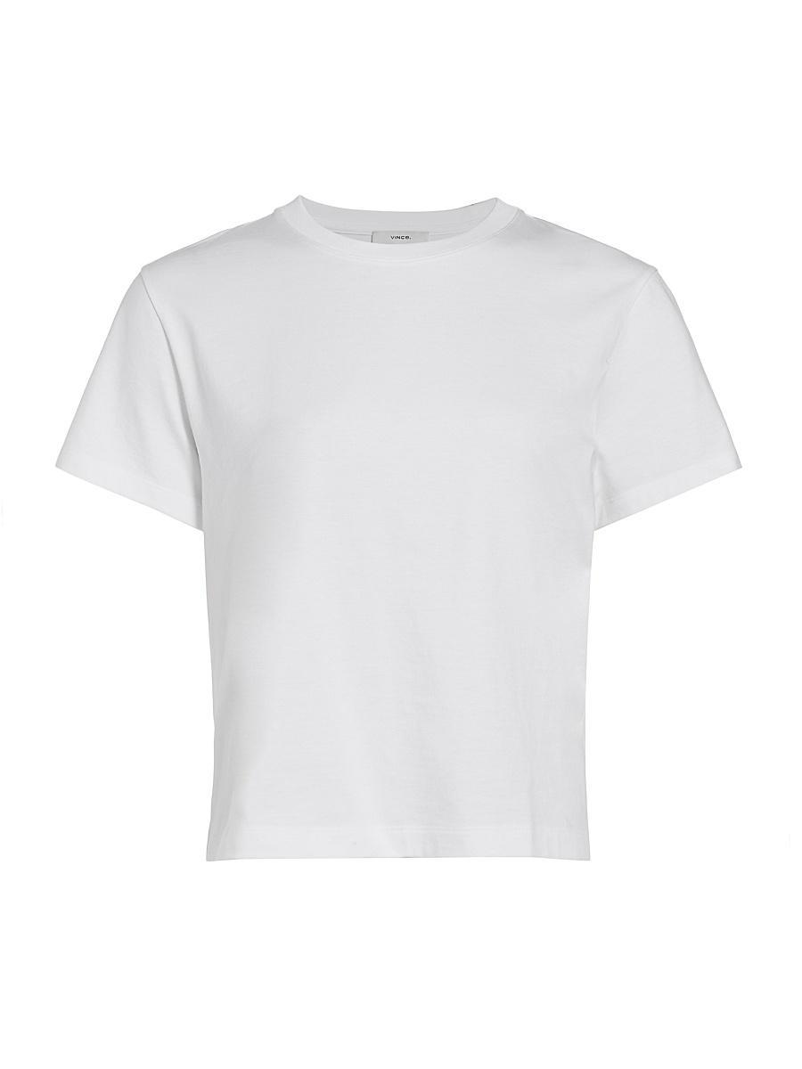 Womens Crewneck Pima Cotton T-Shirt Product Image
