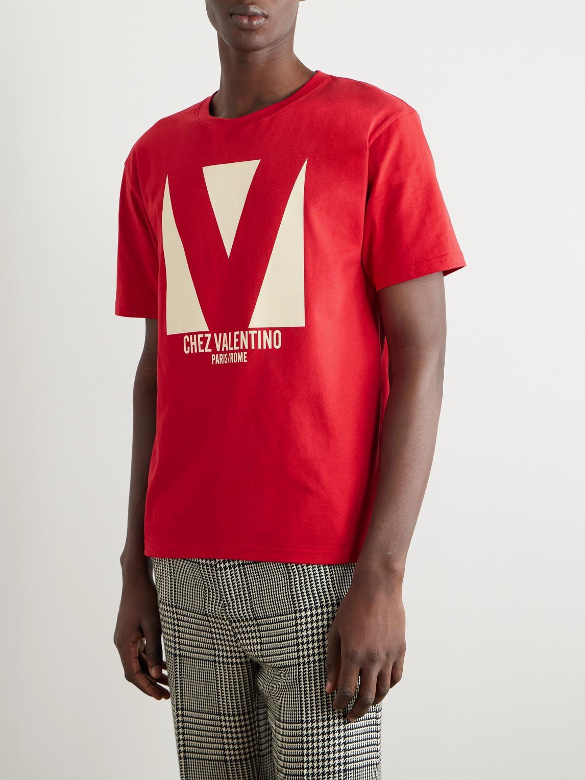 VALENTINO T-shirt Logo In Red Product Image