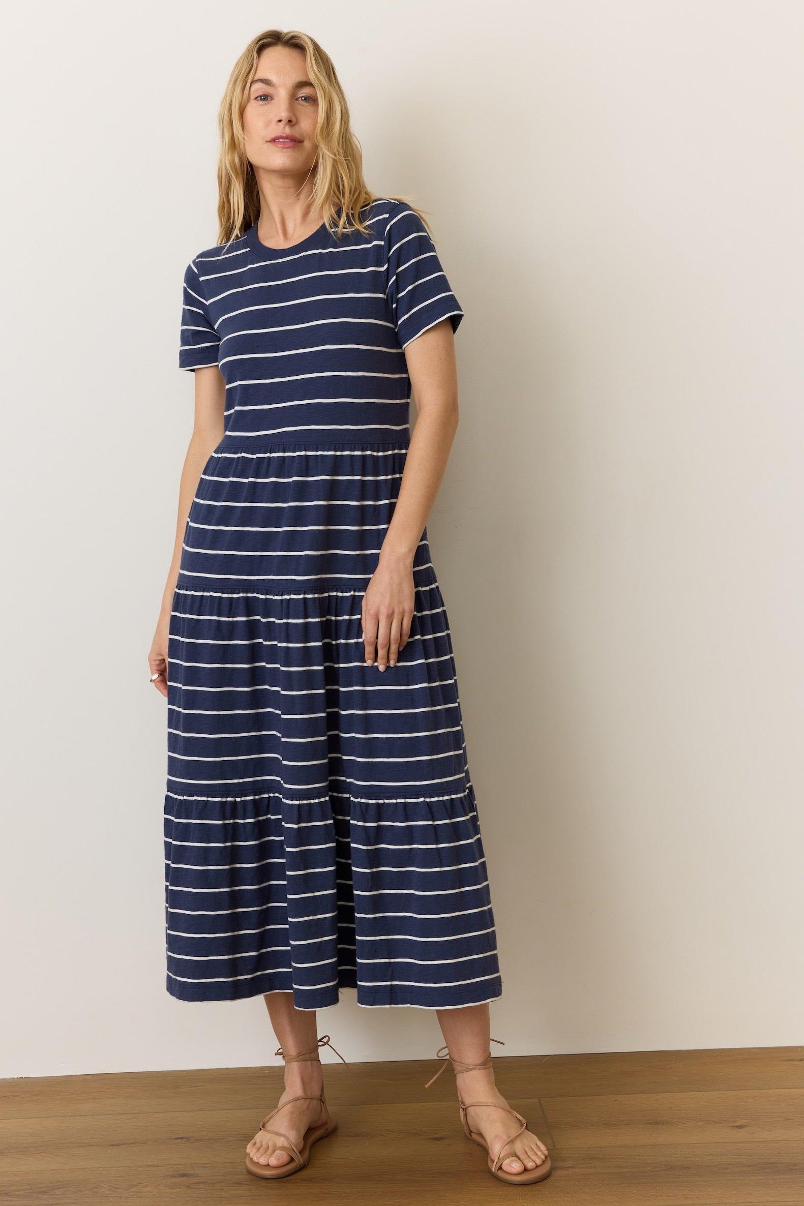 Vintage Slub Midi Dress Product Image