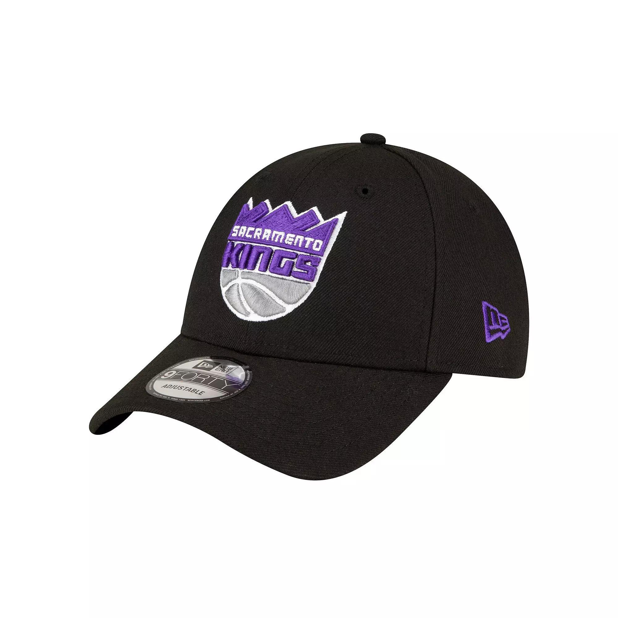 Mens New Era Black Sacramento Kings The League 9FORTY Adjustable Hat Product Image