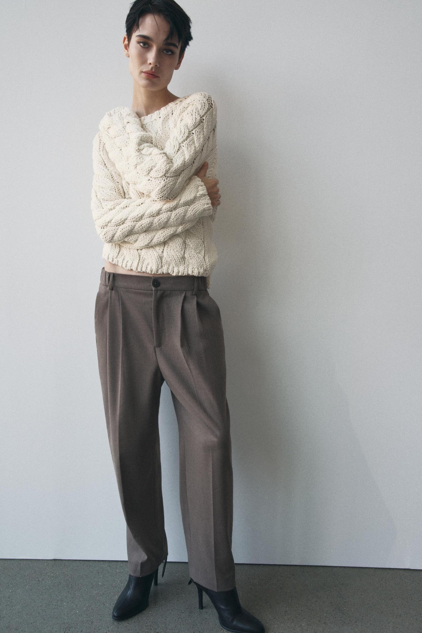 ANKLE PANTS WITH DARTS ZW COLLECTION Product Image