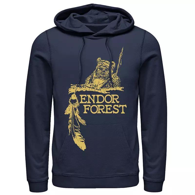 Men's Star Wars Ewok Endor Forest Hoodie, Size: XL, Blue Product Image