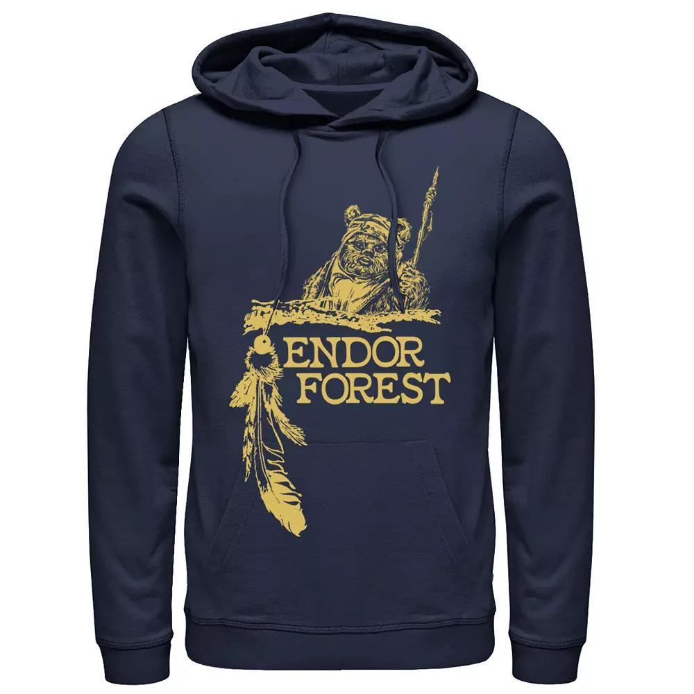 Men's Star Wars Ewok Endor Forest Hoodie, Size: XL, Blue Product Image