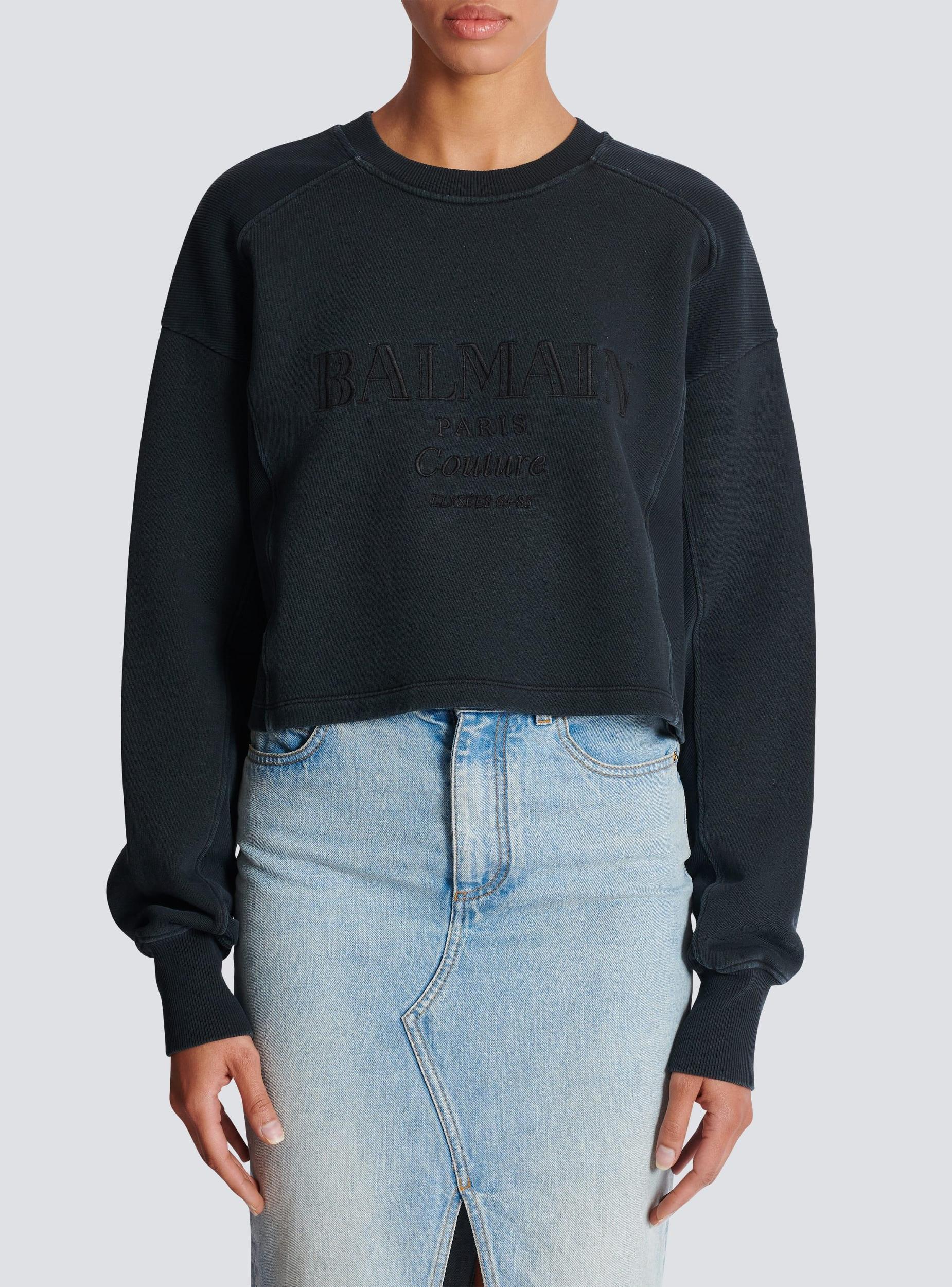 Balmain Couture embroidered sweatshirt Product Image