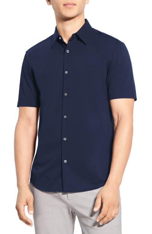 Mens Irving Short Sleeve Shirt in Structure Knit Product Image