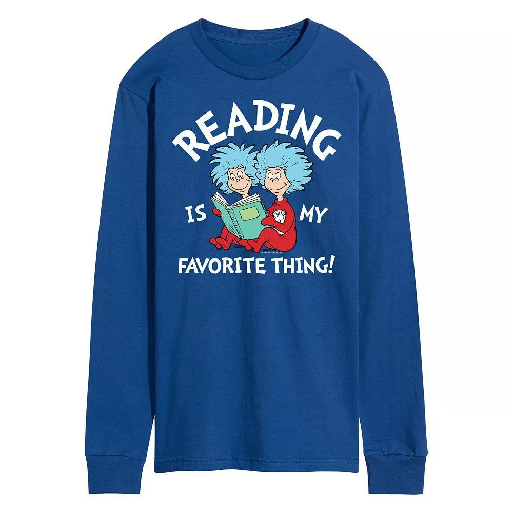 Mens Dr Seuss Reading Is My Favorite Long Sleeve Graphic Tee Product Image