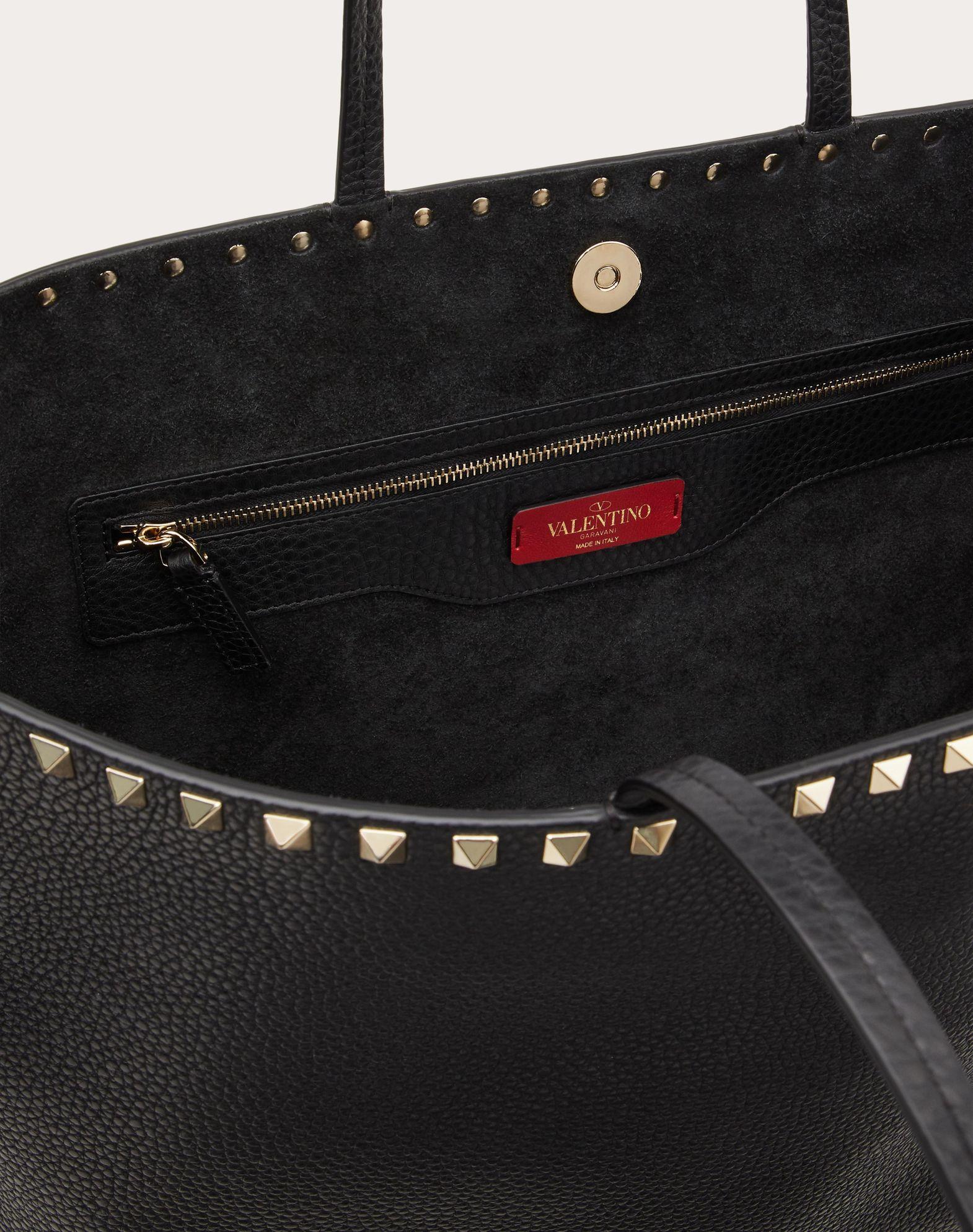 Rockstud Grainy Calfskin Tote Bag Product Image