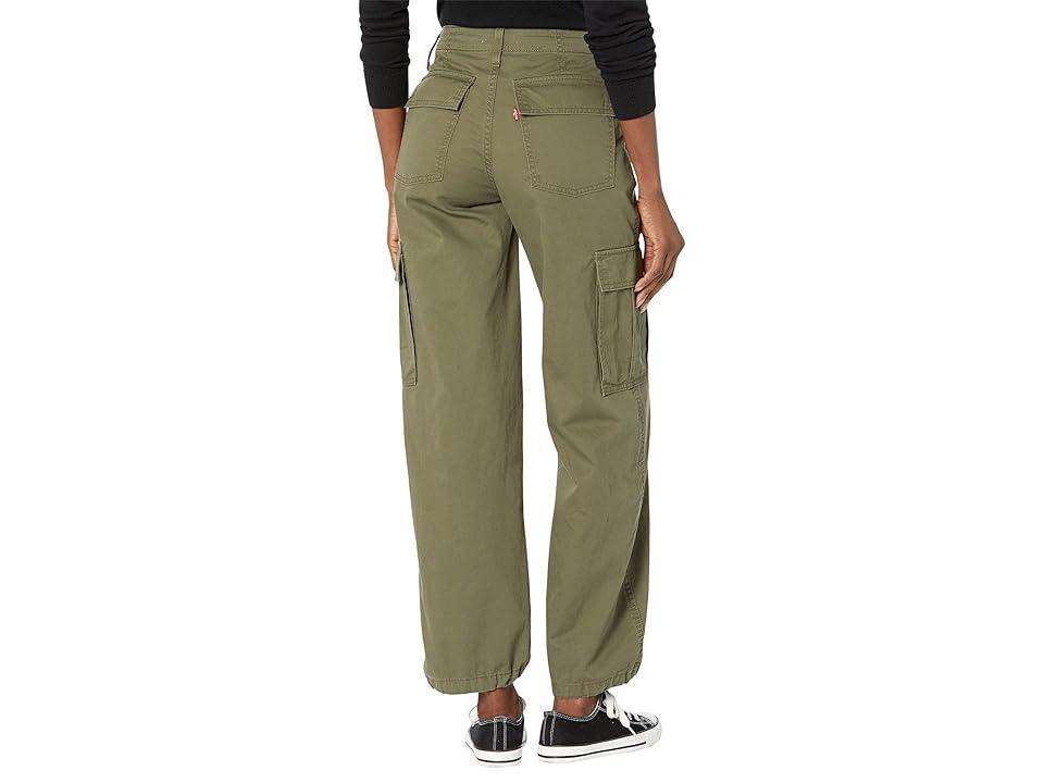 Levi's® Women's Mid-Rise 94's Baggy Cargo Wide Leg Jeans - Olive Cargo 25 Product Image