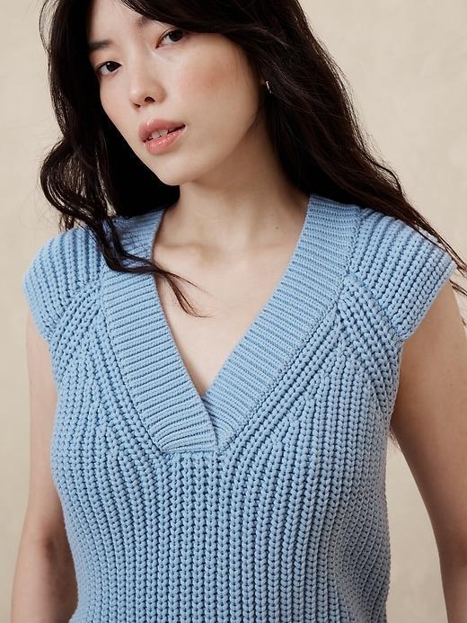 Textured Cross-V Sweater Product Image