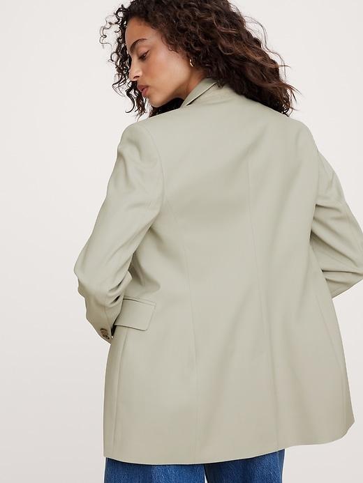 Slim Italian Wool Blazer Product Image