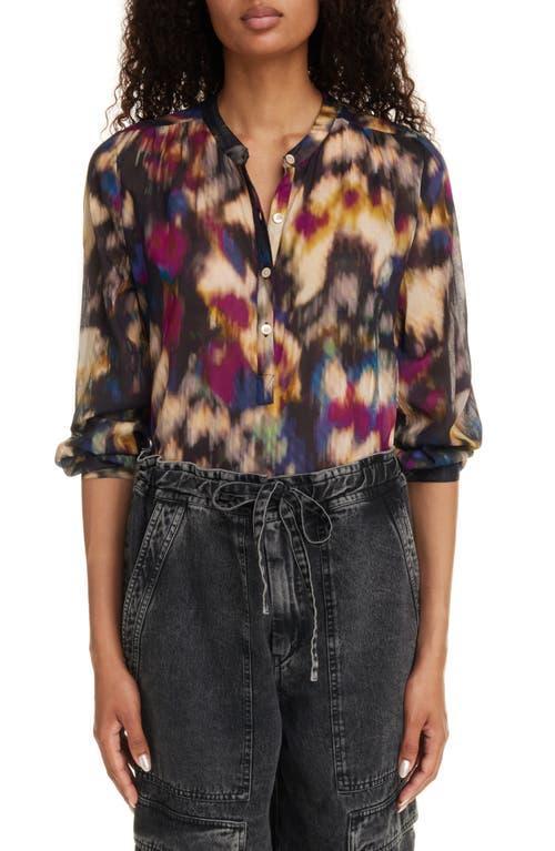 Womens Maria Abstract-Print Cotton Long-Sleeve Shirt Product Image