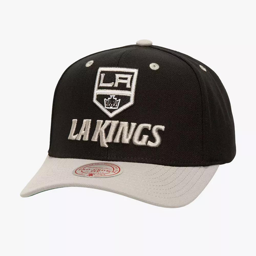 Men's Mitchell & Ness  Black Los Angeles Kings All In 2.0 Pro Crown Adjustable Hat, Kgs Black Product Image