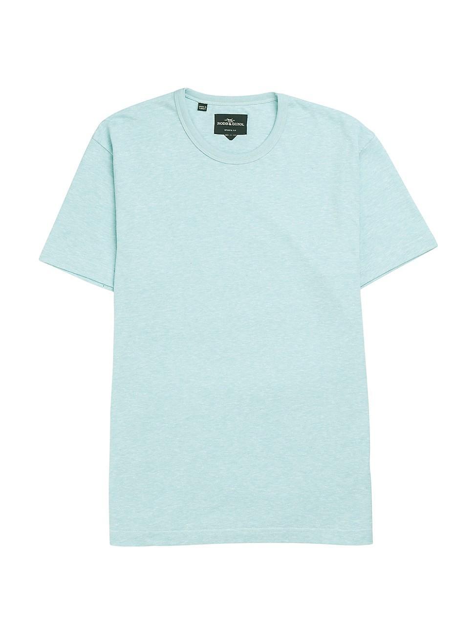 Mens Linen-Blend Crewneck T-Shirt Product Image