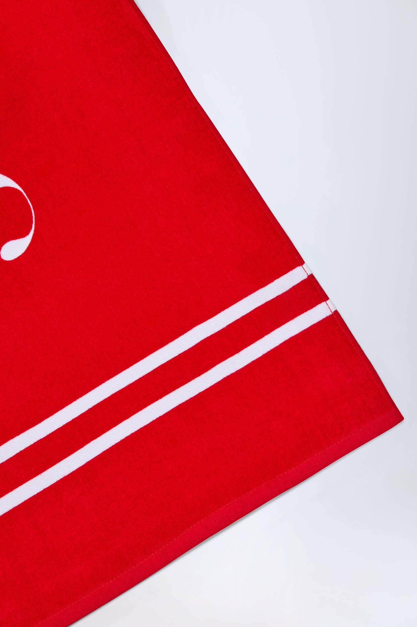 Logo Beach Towel in Fiery Red Product Image