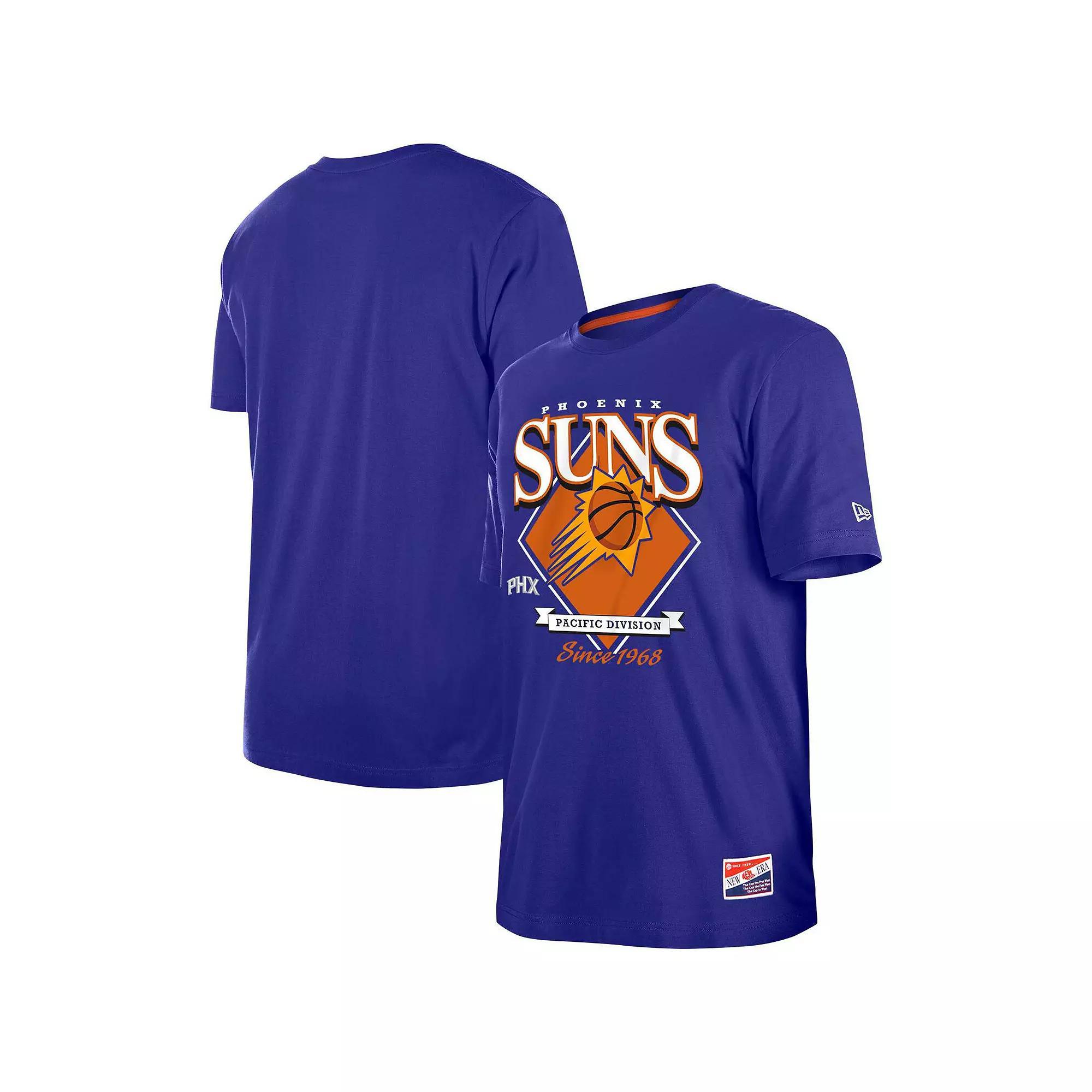 Mens New Era Purple Phoenix Suns Throwback T-Shirt Product Image