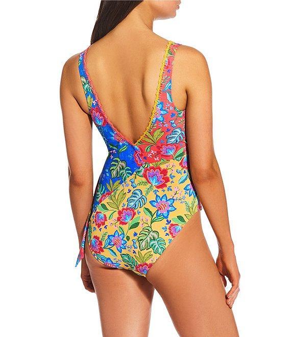 JOHNNY WAS Rumba Mix Wrap One Piece Swimsuit Product Image