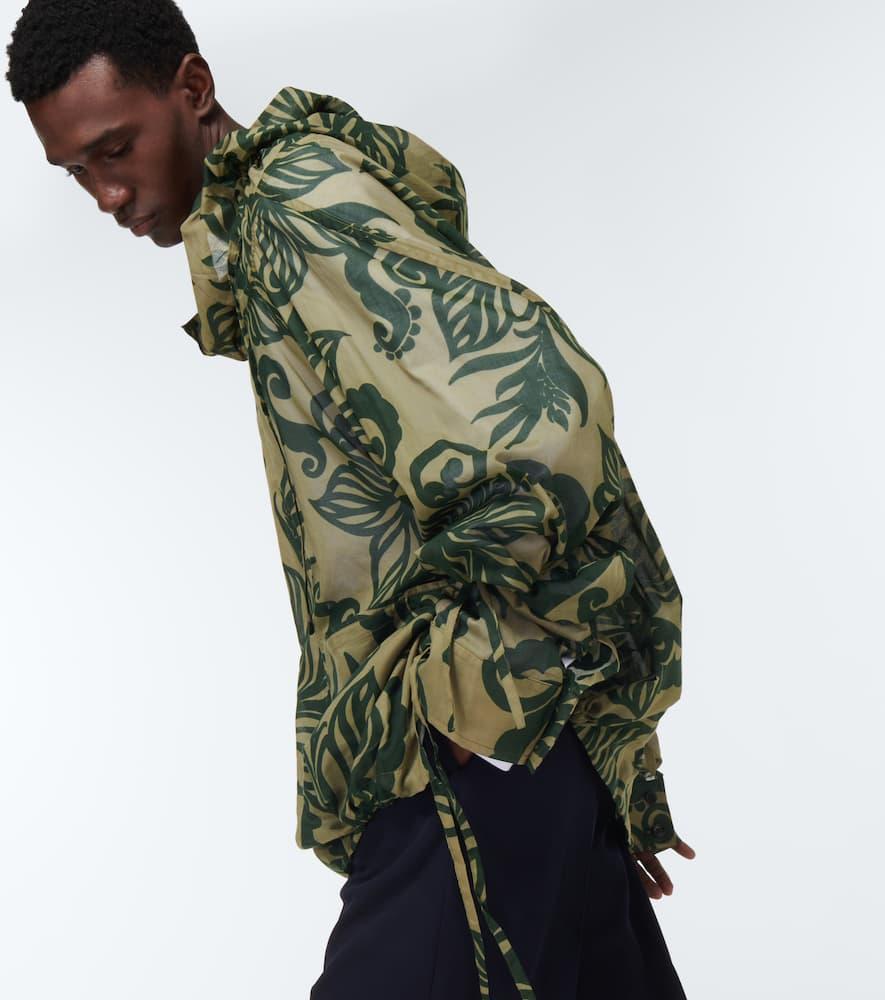 DRIES VAN NOTEN Calva Shirt In Kaki Product Image