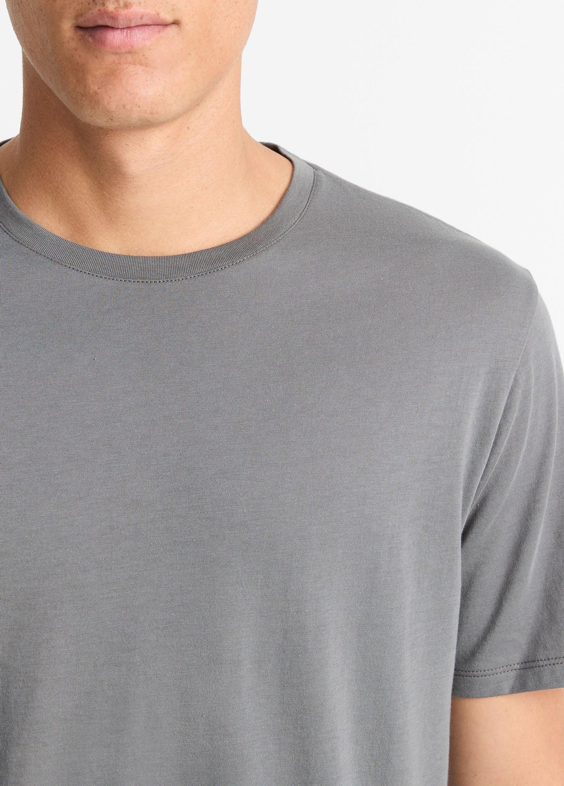 Mens Pima Cotton Crew Neck T-Shirt, Blue Hour, Size S Vince Product Image