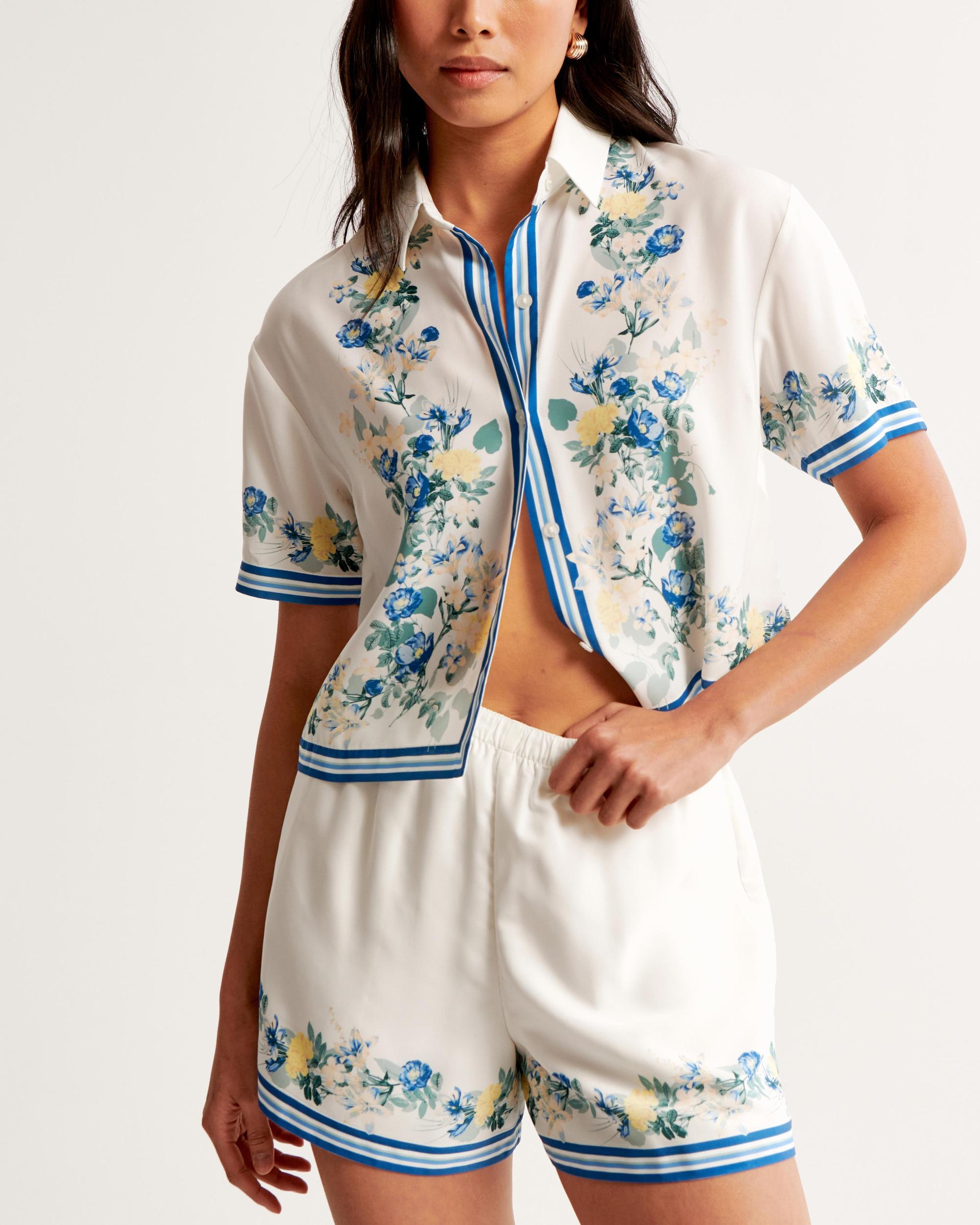 Faux Silk Pull-On Short Product Image
