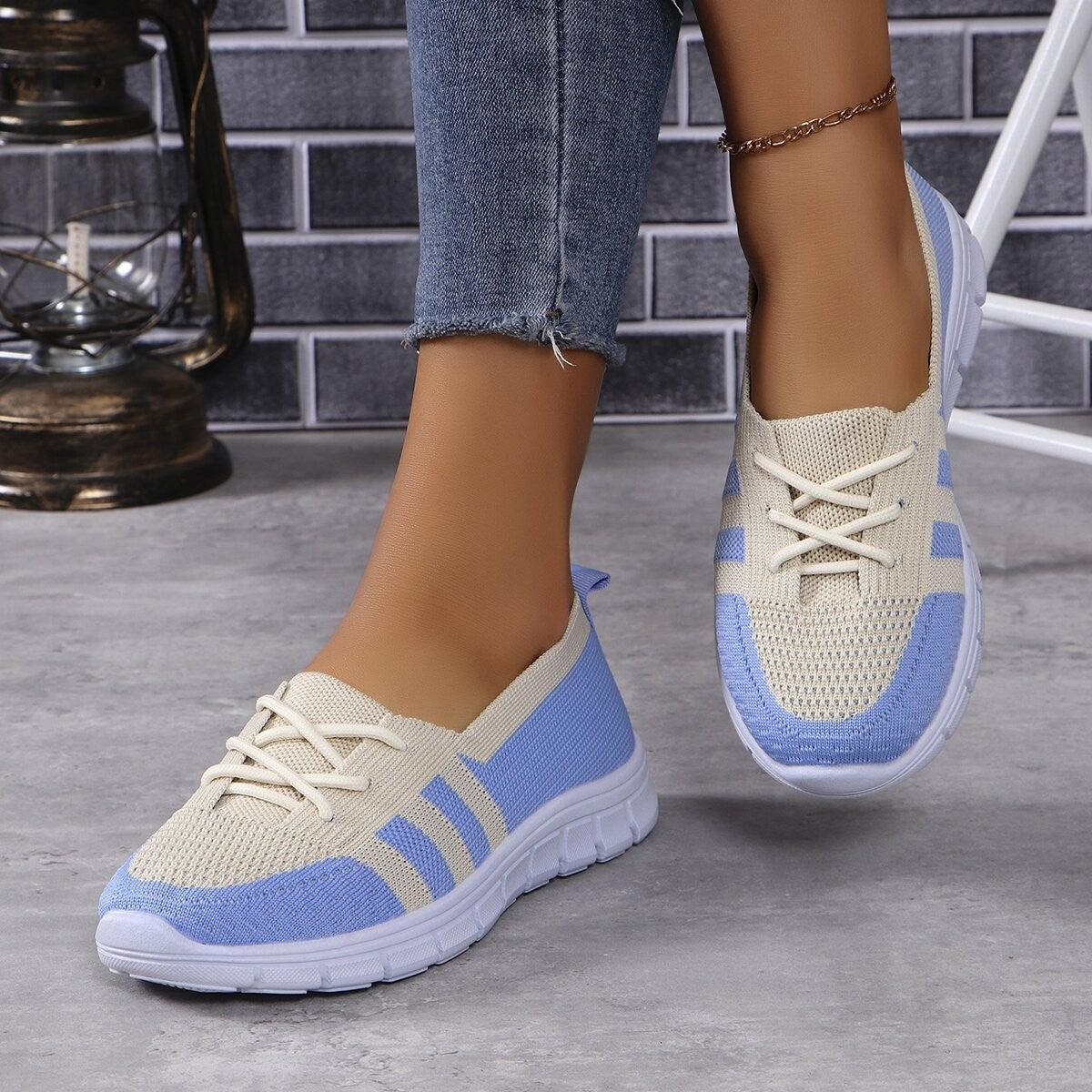 Mesh Contrast Flat Slip-Ons Product Image