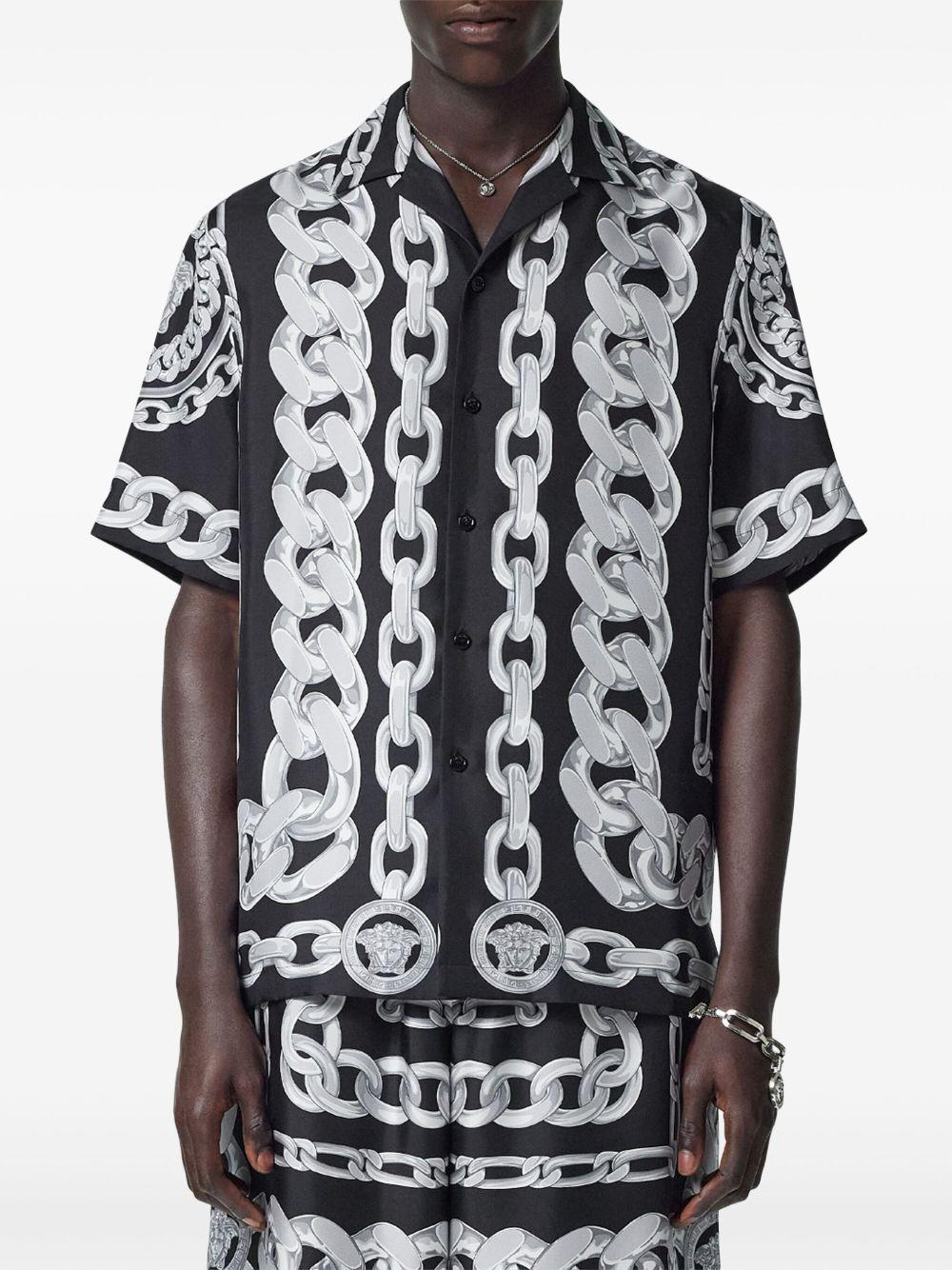 Medusa Chains silk shirt Product Image
