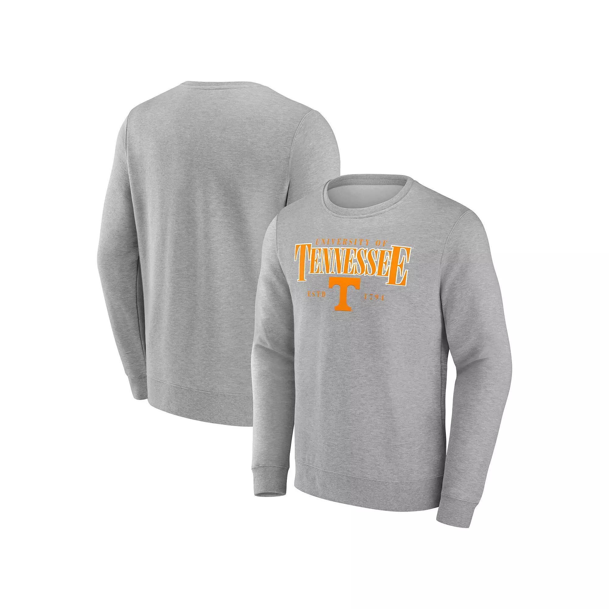 Men's Fanatics Gray Oregon Ducks True Classics Act Fast Fleece Pullover Sweatshirt, Size: XL, Grey Product Image
