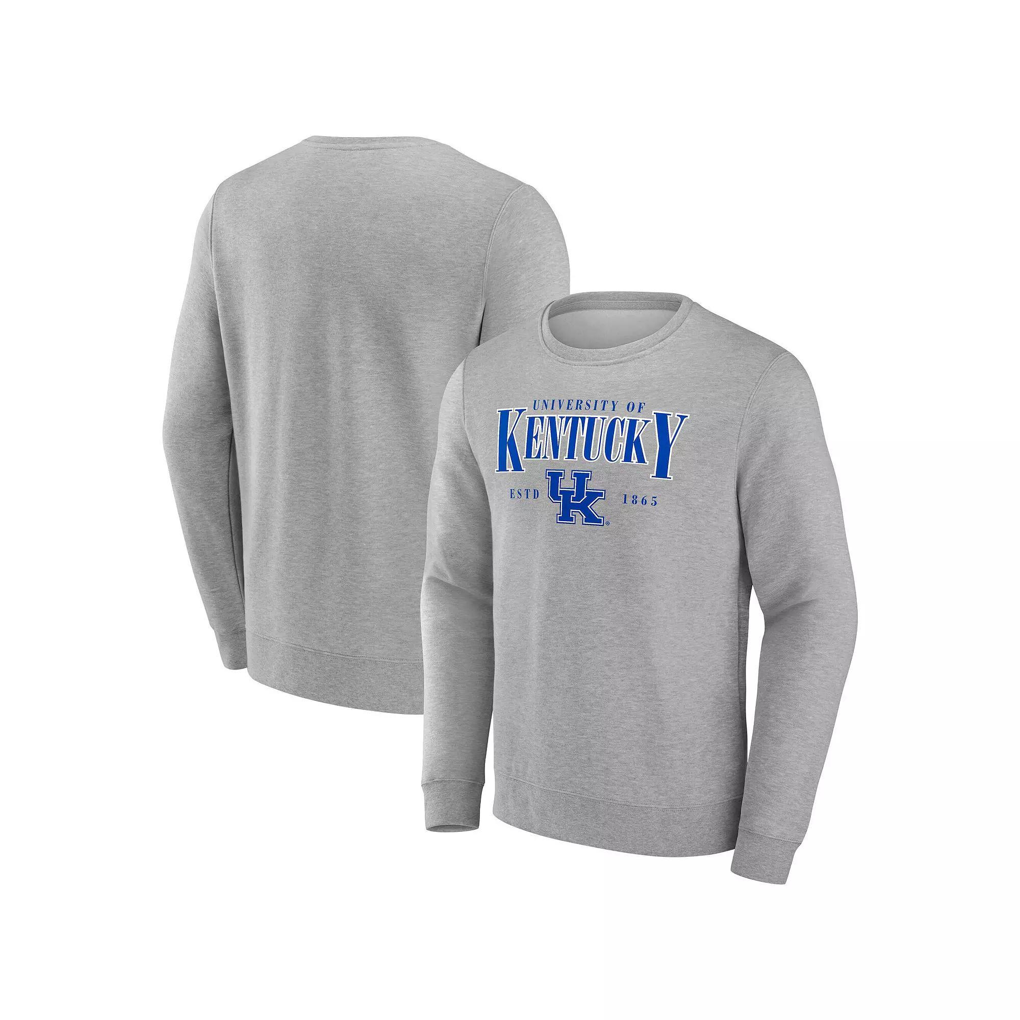 Men's Fanatics Gray Oregon Ducks True Classics Act Fast Fleece Pullover Sweatshirt, Size: XL, Grey Product Image