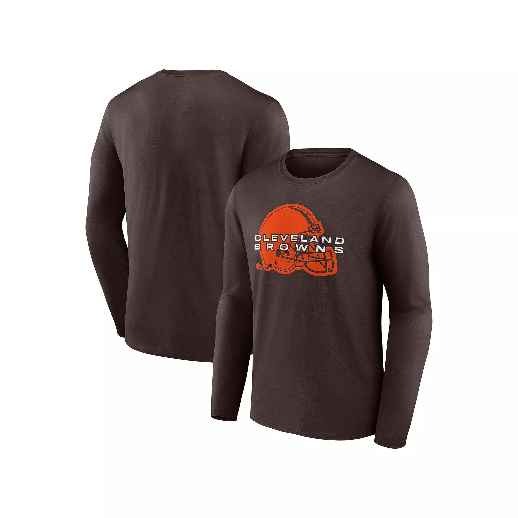 Men's Fanatics Branded Brown Cleveland Browns Advance to Victory Long Sleeve T-Shirt, Size: Large Product Image