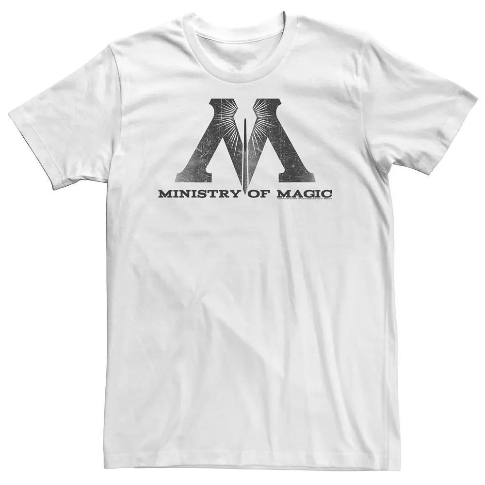 Big & Tall Harry Potter Ministry Of Magic Logo Tee, Men's, Size: 4XL, White Product Image