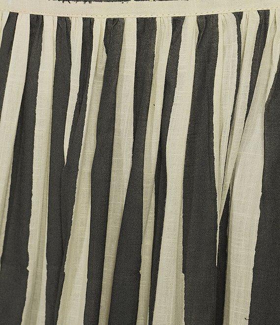 Mo Maya Sonoran Stripe Tiered Maxi Skirt Product Image
