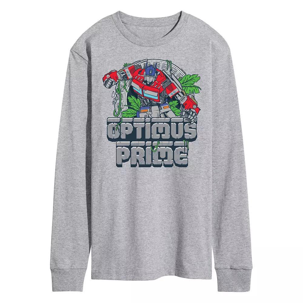 Mens Transformers Optimus Prime Long Sleeve Graphic Tee Product Image