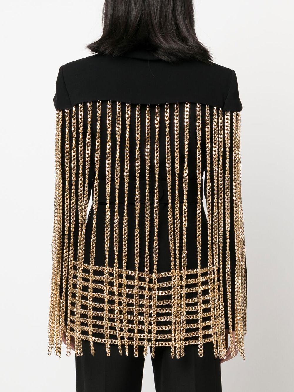 chain-detail single-breasted blazer Product Image